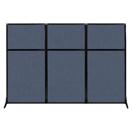 Versare Work Station Screen 99" x 70" Ocean Fabric 1841315
